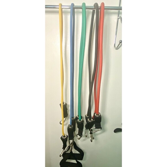 Black Mountain Products 5 Resistance Stretch Bands Zipper Bag User Guide Fitness - Picture 3 of 4